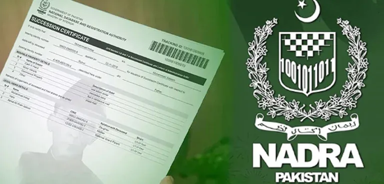 NADRA succession certificate representing inheritance documentation in Pakistan