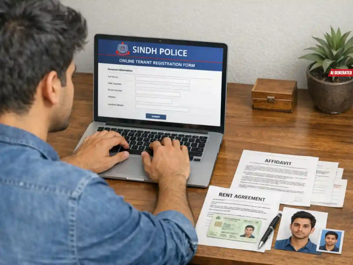 Sindh Police online tenant registration portal with rent documents